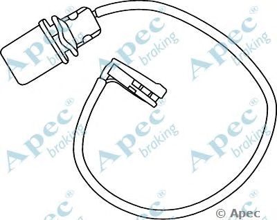 APEC BRAKING wir5246 -  Указатель износа, накладка тормозной колодки